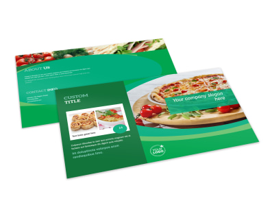 Italian Pizza Restaurant Postcard Template 2 preview