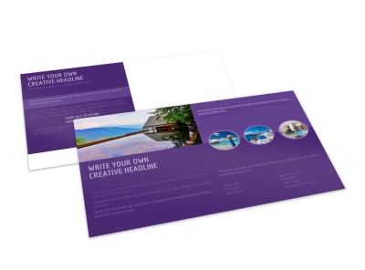 Luxury Villa Rental Postcard Template 2 preview