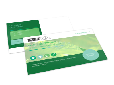 Go Green Cleaning Postcard Template 2 preview
