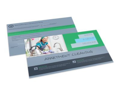 Affordable Apartment Cleaning Postcard Template 2 preview