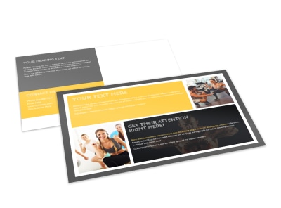 Your Personal Fitness Postcard Template 2 preview