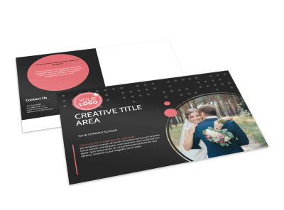 Beautiful Wedding Photography Postcard Template 2 preview