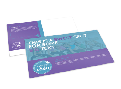 Aerobics Class Postcard Template 2 preview
