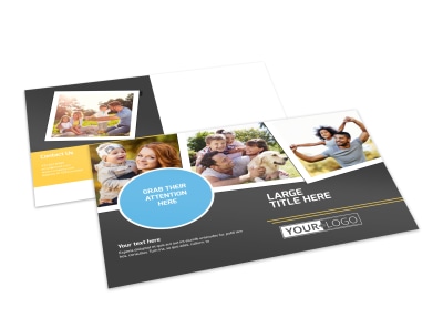 Family Photography Service Postcard Template 2 preview