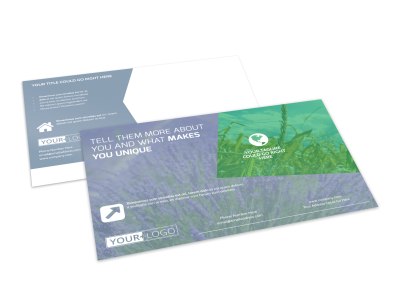 Crop Protection Service Postcard Template preview