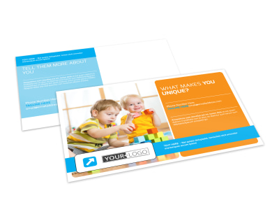 Head Start Child Development Postcard Template preview