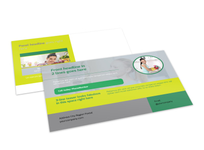 Bright Shine Cleaners Postcard Template preview