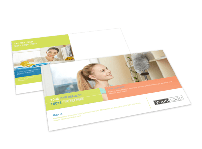 House Cleaning Postcards Template Preview