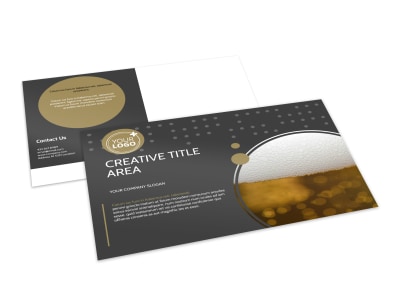 Craft Brewery Postcard Template preview