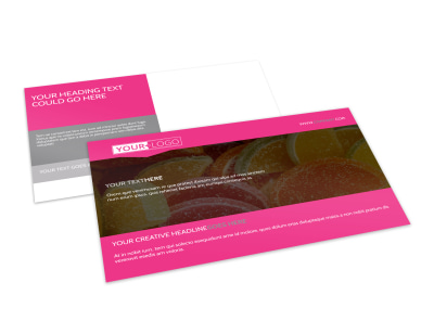 Candy Land Postcard Template preview