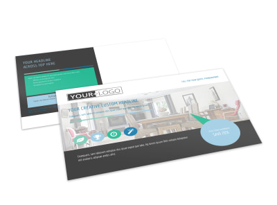Interior Design Professionals Postcard Template preview