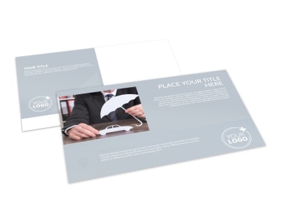 Auto Insurance Postcard Template preview