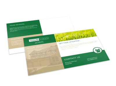 Elite Lawn Care Postcard Template preview