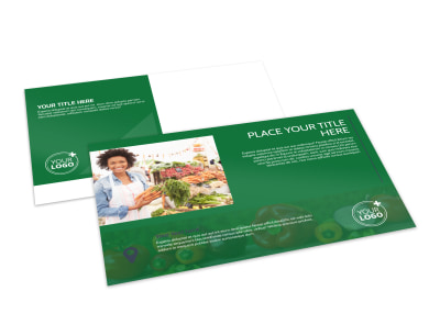 Nutritional Consultant Postcard Template preview