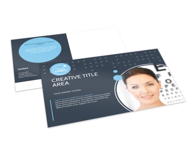Vision Health Center Postcard Template preview
