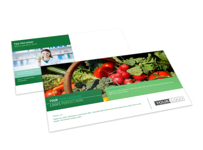 Healthy Diet Specialists Postcard Template preview