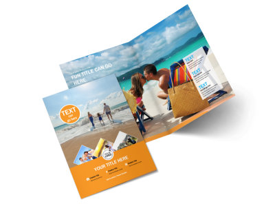 Sunny Travel Bi-Fold Brochure Template 2 preview
