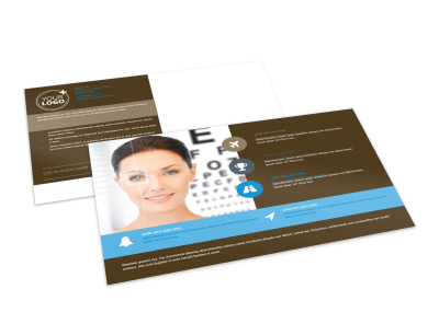 Vision Center Eye Doctor Postcard Template preview