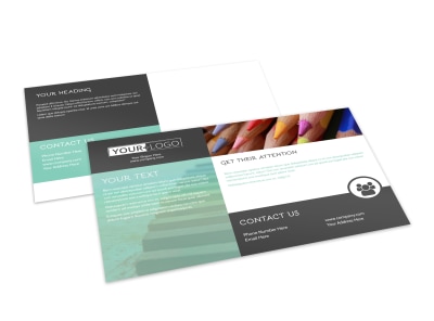Art Supplies Postcard Template preview