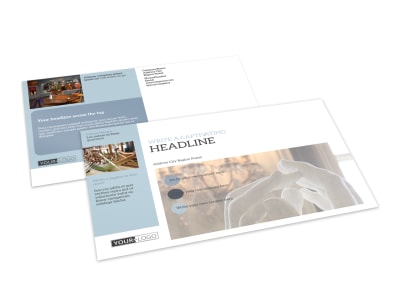 Art & Science Museum Postcard Template preview