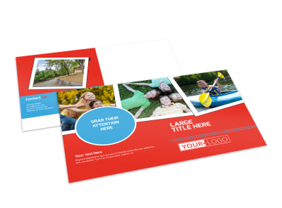 Summer Day Camp Postcard Template preview