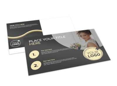 Memories Wedding Photography Postcard Template preview