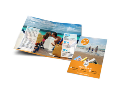 Sunny Travel Bi-Fold Brochure Template preview