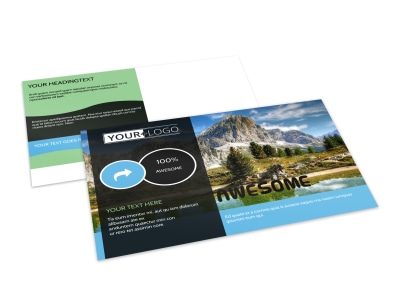 Nature Photography Postcard Template preview