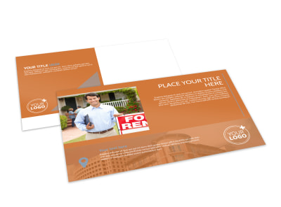 Rental Property Management Postcard Template preview