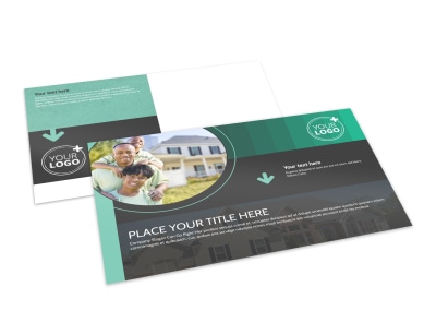 Licensed Real Estate Agents Postcard Template preview
