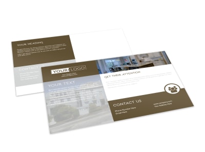 Modern Townhome Rentals Postcard Template preview