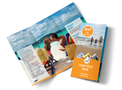 Sunny Travel Tri-Fold Brochure Template preview