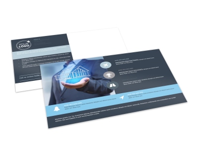 Real Estate Sales Experts Postcard Template preview