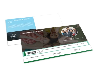 Church Fellowship Postcard Template preview