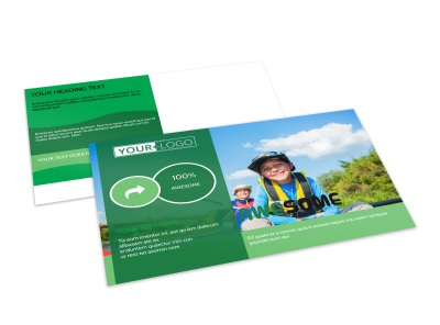 Inspiration Bible Camp Postcard Template preview