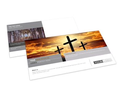 Church Informational Postcard Template preview