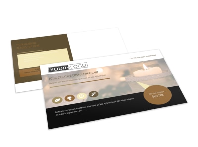 Candles & Scents Postcard Template preview