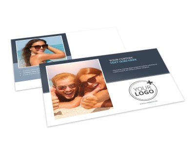 Popular Sunglasses Postcard Template preview