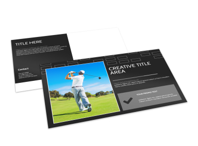 Golf Course Postcard Template preview