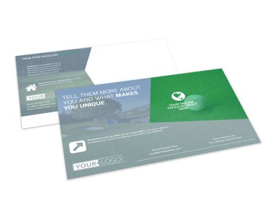 Golf Postcard Templates | MyCreativeShop