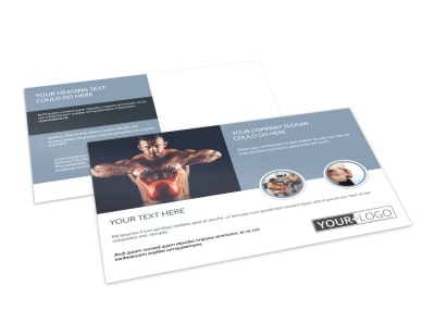 Body Transformation Program Postcard Template preview