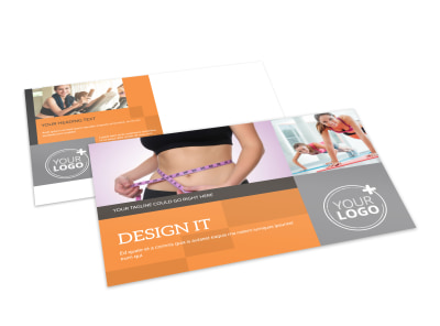 Get Lean Fitness Program Postcard Template preview