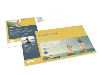 Relaxing Yoga Postcard Template preview