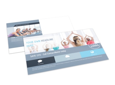 Family Gym Postcard Template preview