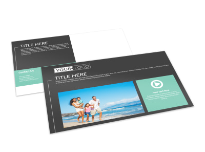 Guided Vacations Postcard Template preview