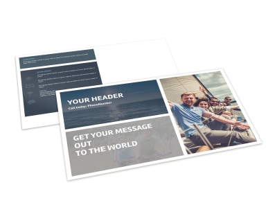 Adventure Guided Tours Postcard Template preview