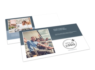 Family Friendly Travel Tours Postcard Template preview