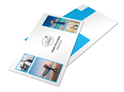 Air Travel Package Postcard Template preview