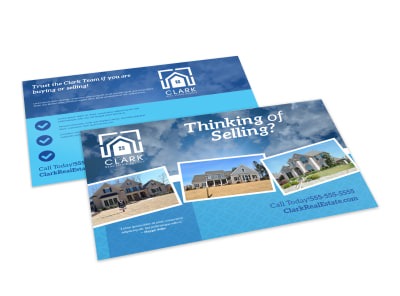 Thinking Of Selling Real Estate Postcard Template vkzjwpnufd preview