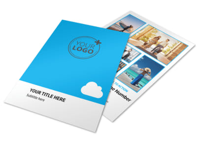 Air Travel Package Flyer Template preview